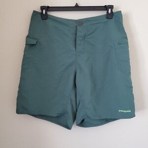 Patagonia Shorts Mens Sz 34 Green Journeyman Shorts Cargo Hiking Camp Gorpcore